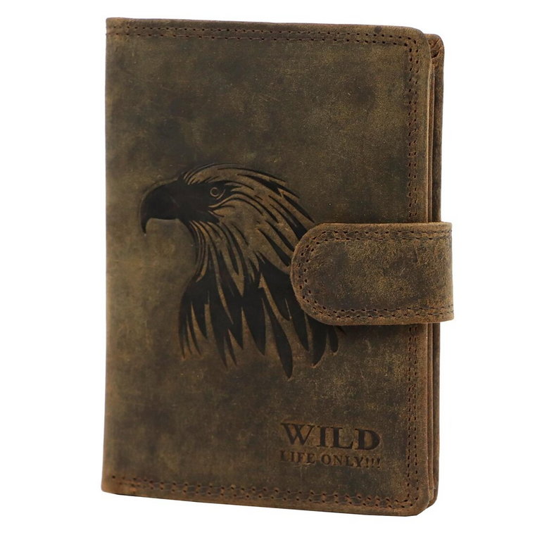 Skórzany męski portfel Wild FF5601B-O