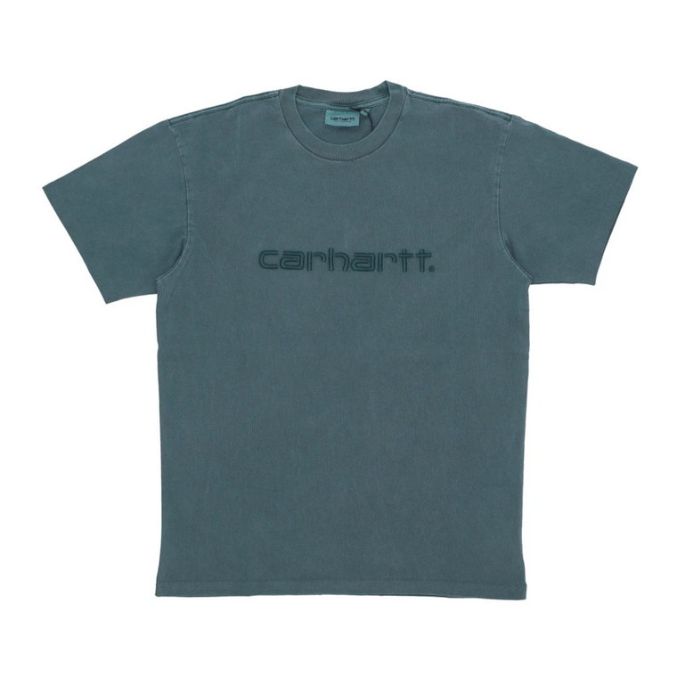 Discovery Green Garment Dyed T-Shirt dla Mężczyzn Carhartt Wip