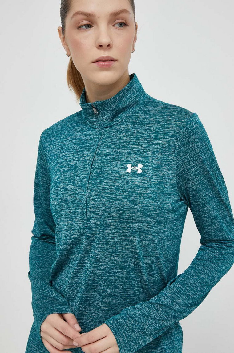 Under Armour bluza treningowa Tech 1 kolor zielony wzorzysta