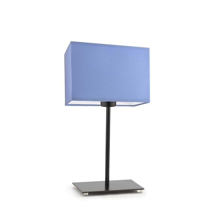 Lampka nocna LYSNE Amalfi, 60 W, E27, niebieska/czarna, 40x20 cm