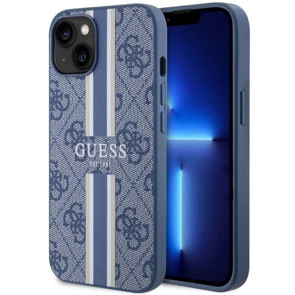 Guess GUHMP14MP4RPSB iPhone 14 Plus 6,7" niebieski/blue hardcase 4G Printed Stripes MagSafe