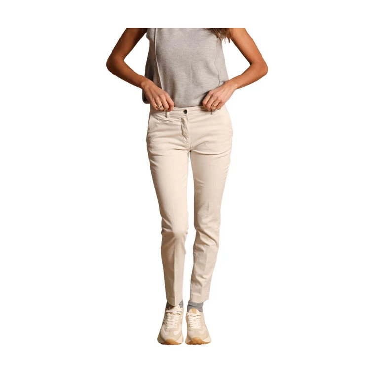 Slim Women's Chino Spodnie w Satynie Mason's