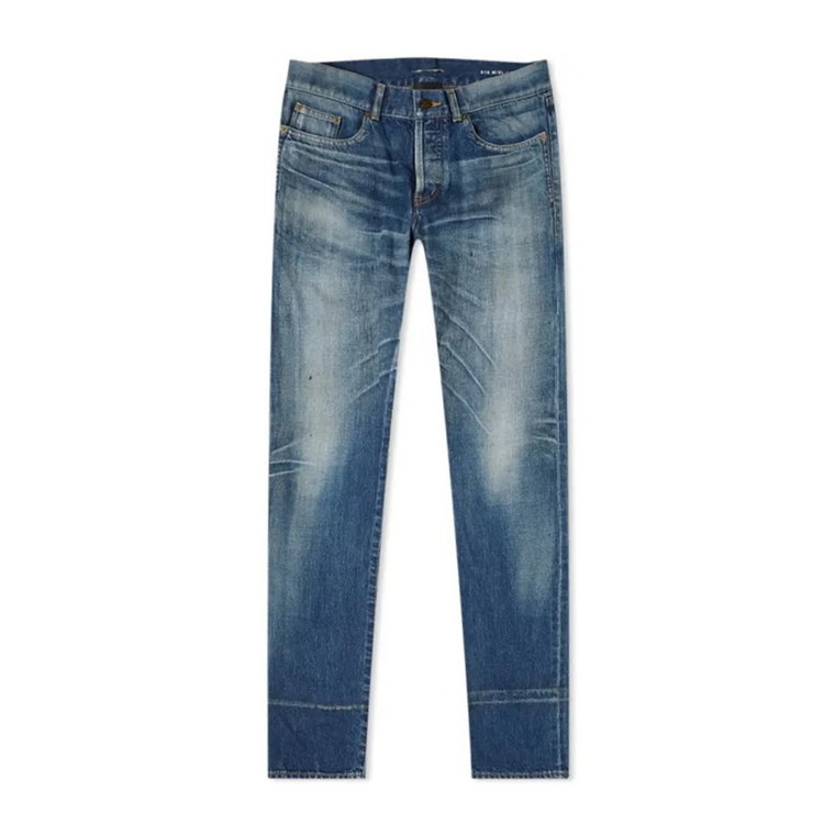 Slim Fit Jeans, Regular Fit, Wyprodukowane w Japonii Saint Laurent