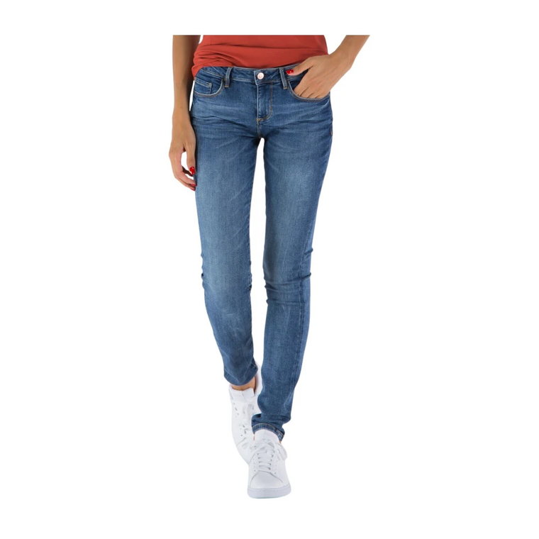 Annette Skinny Jeans w średnim niebieskim denimie Guess