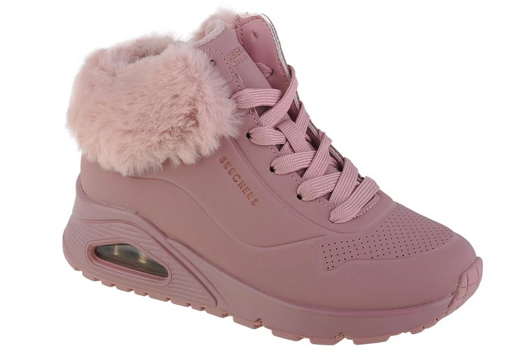 Skechers Uno - Fall Air 310539L-MVE, Dla dziewczynki, Różowe, buty zimowe, skóra syntetyczna, rozmiar: 30