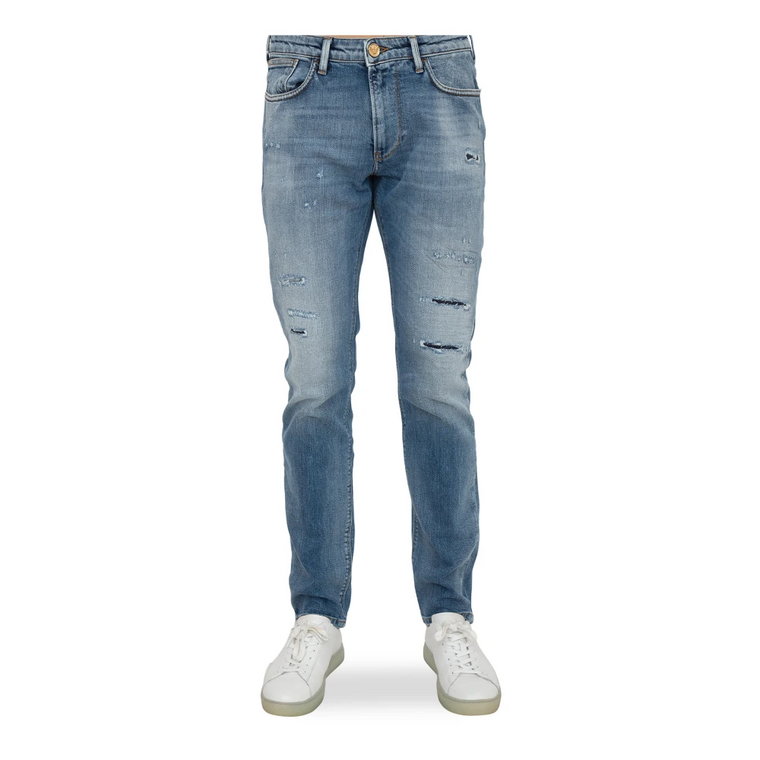 Niebieskie Slim-Fit Jeansy Emporio Armani