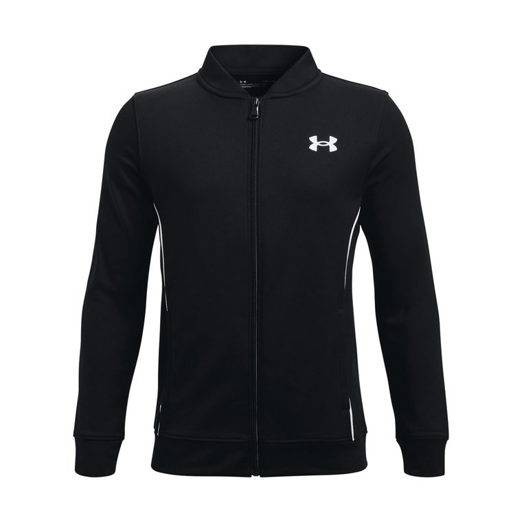 Chłopięca bluza treningowa rozpinana bez kaptura UNDER ARMOUR UA Tech 2.0 SS - czarna