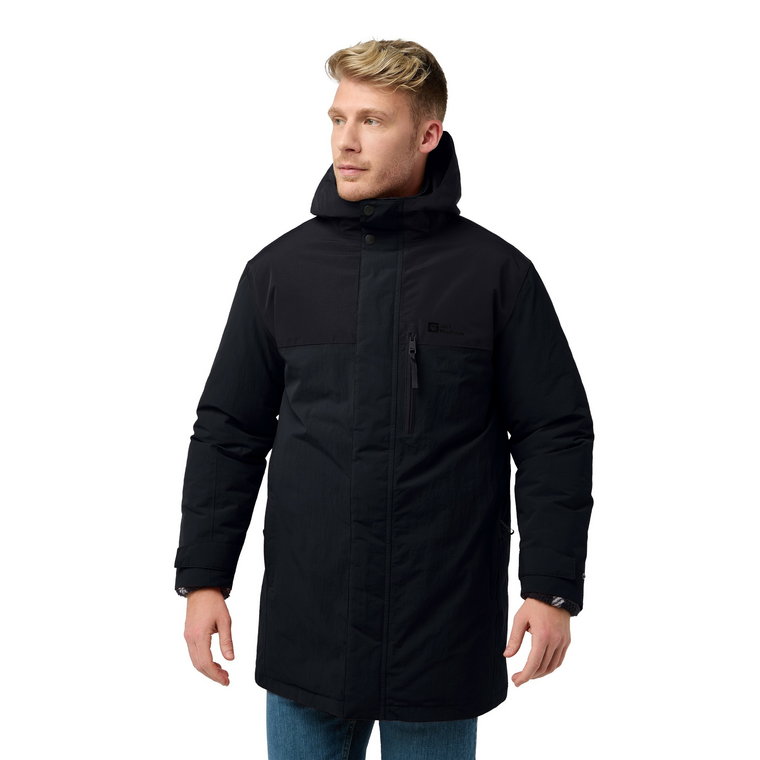 Męska parka zimowa Jack Wolfskin GLETSCHERSEE PARKA M black - S