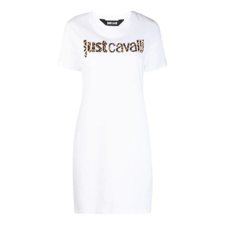 Biała Sweter Sukienka Just Cavalli
