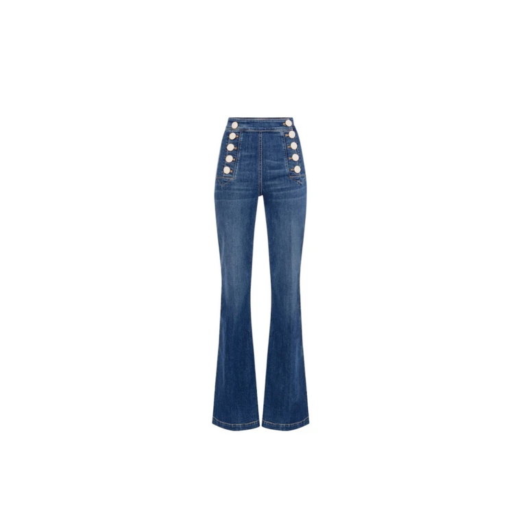 Stylowe Jeansy z Denimu Elisabetta Franchi