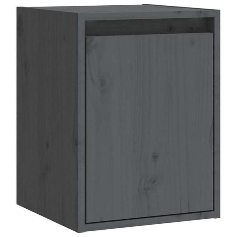 Drewniana szafka ścienna 30x30x40 cm, szara / AAALOE