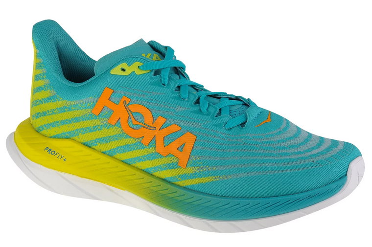 Hoka M Mach 5 1127893-CEPR, Męskie, Niebieskie, buty do biegania, tkanina, rozmiar: 41 1/3