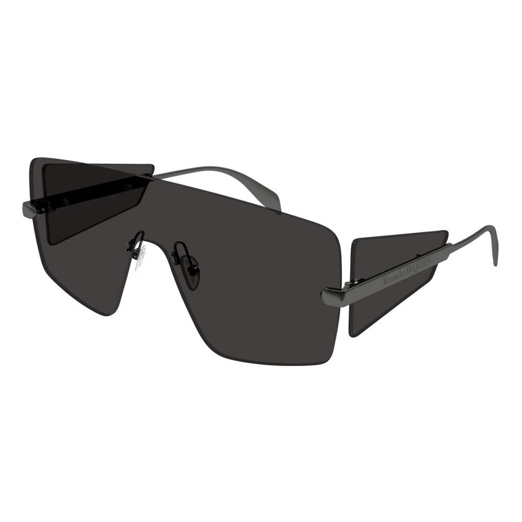 Czarne/Szare Okulary przeciwsłoneczne Am0460S Alexander McQueen