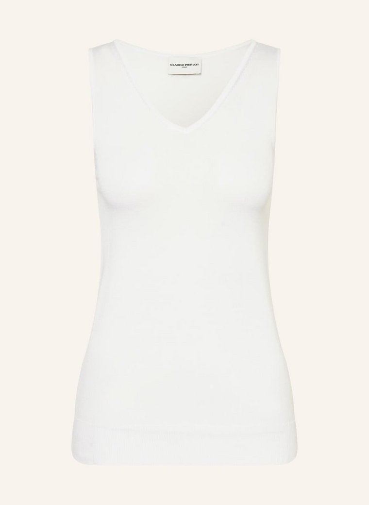 Claudie Pierlot Top Z Dzianiny weiss