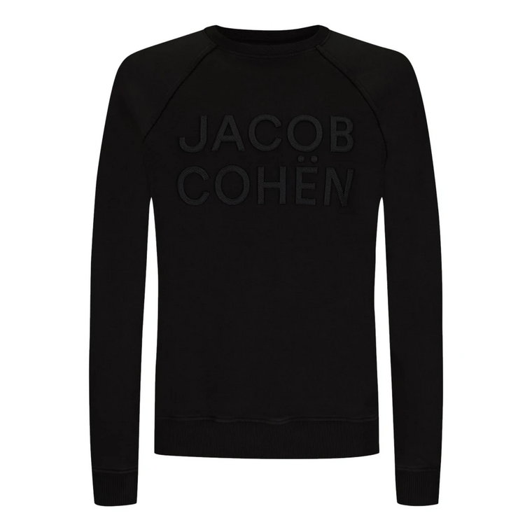 Black Cotton Sweater Jacob Cohën