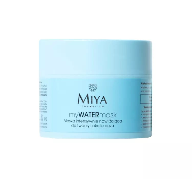 MIYA COSMETICS MY WATER MASK INTENSYWNIE NAWILŻAJĄCA MASKA DO TWARZY I OKOLIC OCZU 50ML