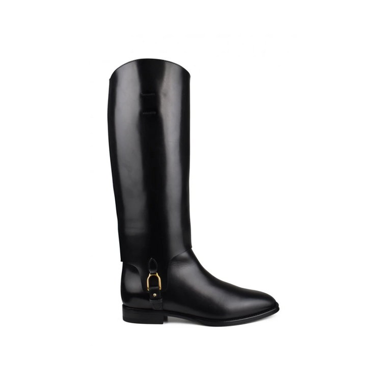 Wysokie buty w stylu equestrian Ralph Lauren