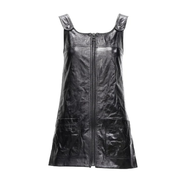 Pre-owned Leather dresses Dior Vintage