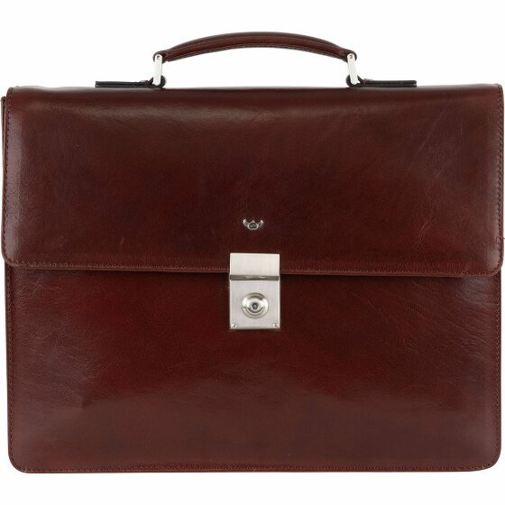 Golden Head Colorado Briefcase RFID Leather 38 cm Laptop Compartment tabacco