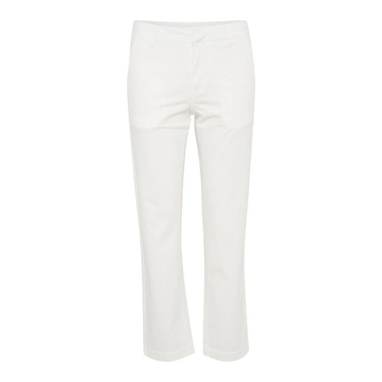 Krótkie Proste Białe Spodnie Part Two