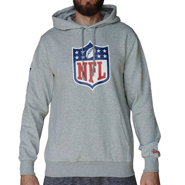 New Era NFL Generic Logo Hoodie 60416768, Męskie, Szare, bluzy, bawełna, rozmiar: L