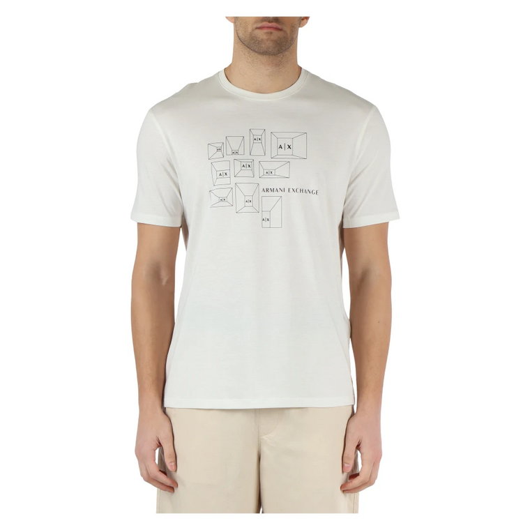 Regular Fit T-shirt z bawełny Pima Armani Exchange