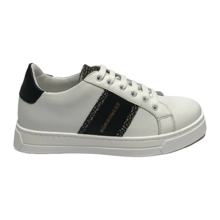 Białe Skórzane Sneakersy Ds23Bo02 6Dx902 Borbonese