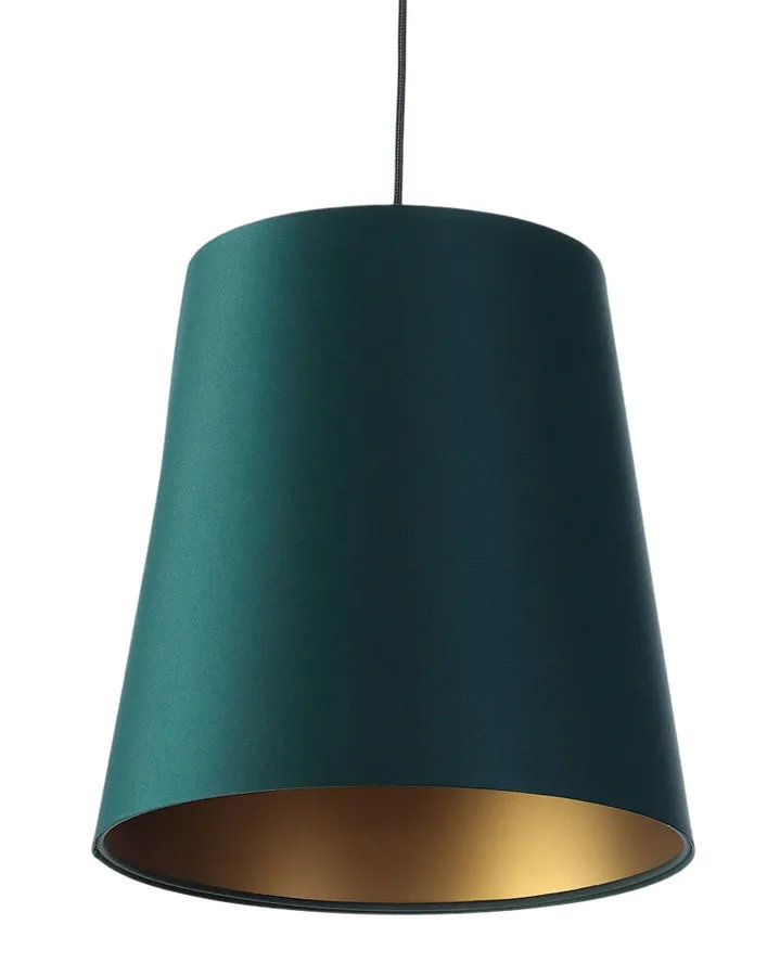 Zielono-złota lampa wisząca w stylu glamour - S403-Arva