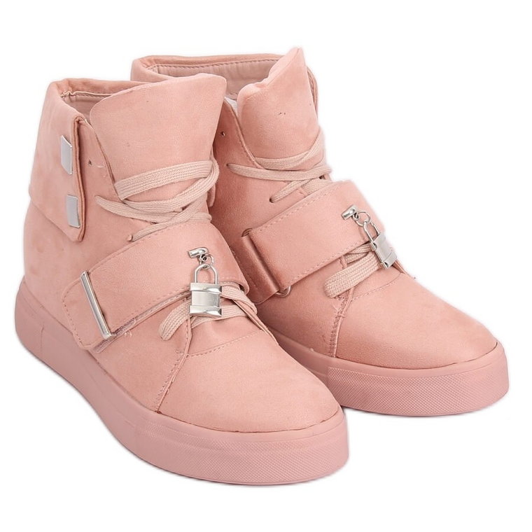 Sneakersy damskie różowe NC158 Pink