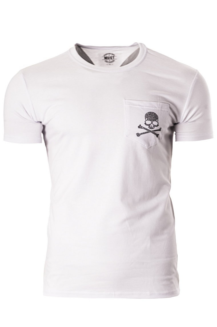 Męska koszulka T-873- biała