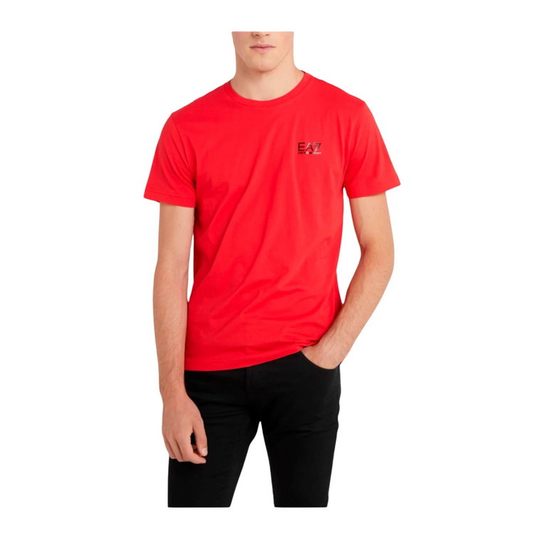 T-shirt Stretch Ventus - Czerwony Emporio Armani EA7