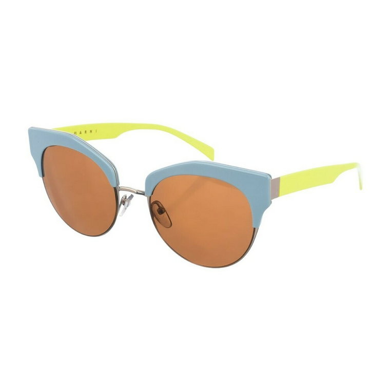 Niebiesko-zielone okulary przeciwsłoneczne Marni