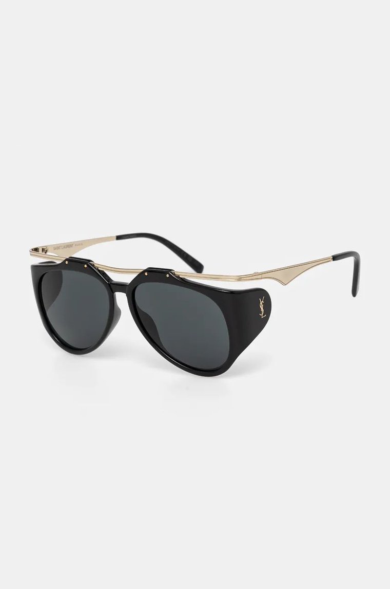 Saint Laurent okulary przeciwsłoneczne damskie kolor czarny SL M137 AMELIA