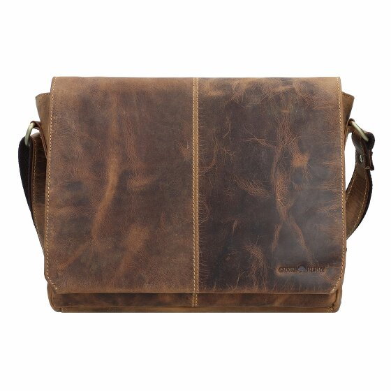 Greenburry Vintage Messenger Shoulder Bag Leather 33 cm brown