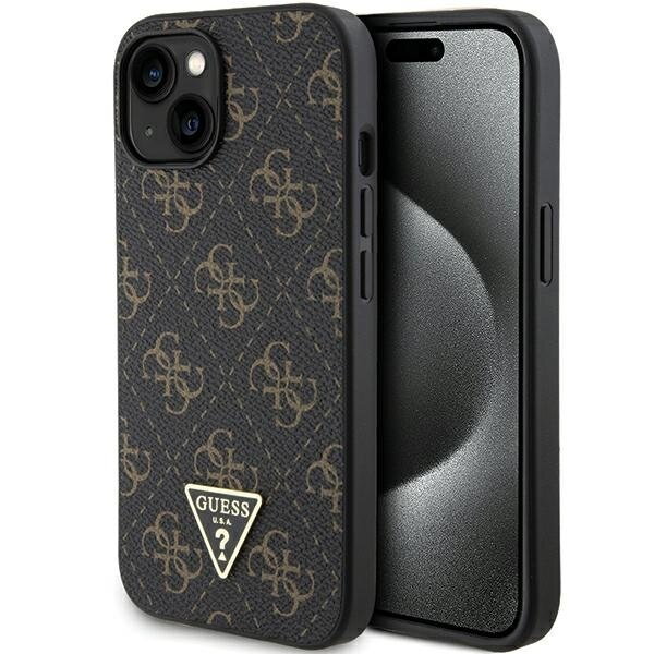 Guess GUHCP15MPG4GPK iPhone 15 Plus / 14 Plus 6.7" czarny/black hardcase 4G Triangle Metal Logo