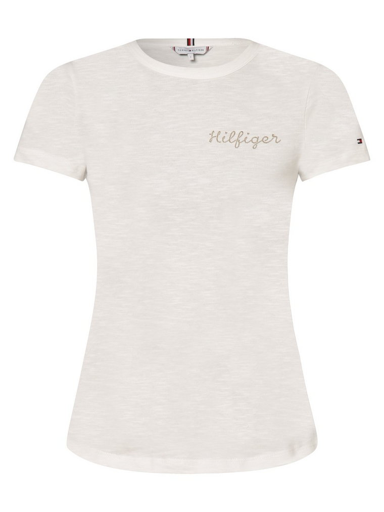 Tommy Hilfiger - T-shirt damski, biały