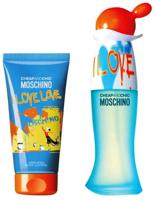 Zestaw damski Moschino Cheap and Chic I Love Love Eau De Toilette Spray 30 ml + Balsam do ciała 50 ml (8011003860333). Perfumy damskie