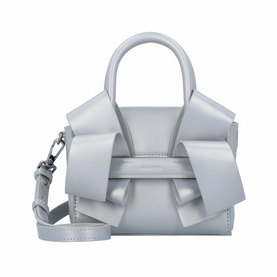 PINKO Aika Baby Mini Torba Handbag Skórzany 16 cm silver