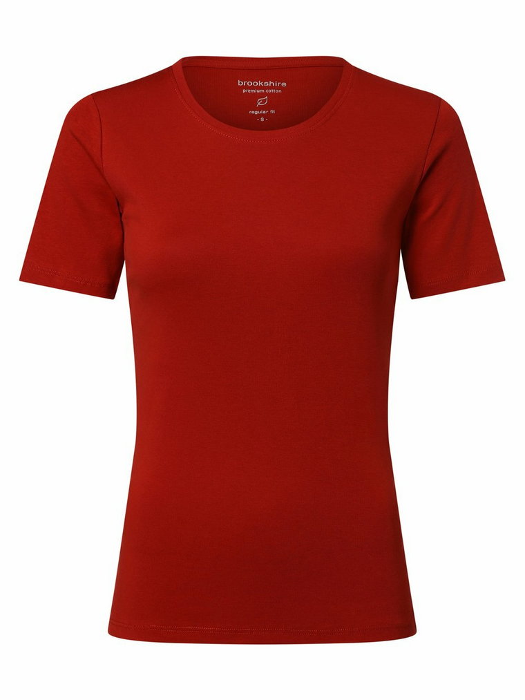 brookshire - T-shirt damski, czerwony