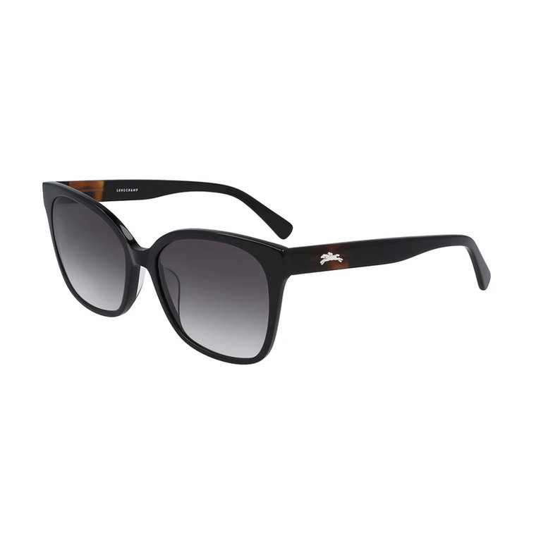 Stylowe Czarne Okulary Przeciwsłoneczne dla Kobiet Longchamp