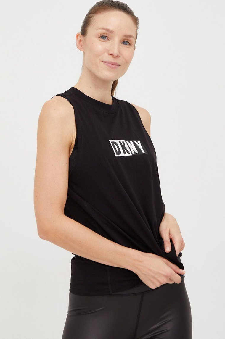 Dkny top damski kolor czarny