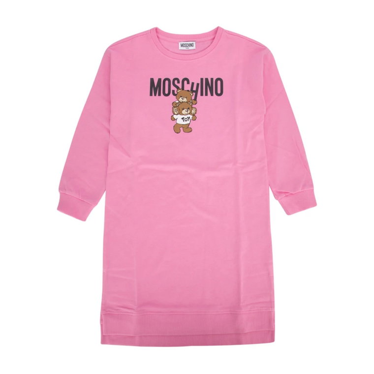 Elegancka Czarna Sukienka dla Kobiet Moschino