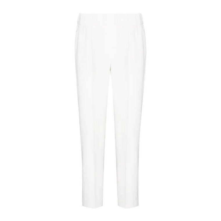 Białe Spodnie dla Kobiet Brunello Cucinelli