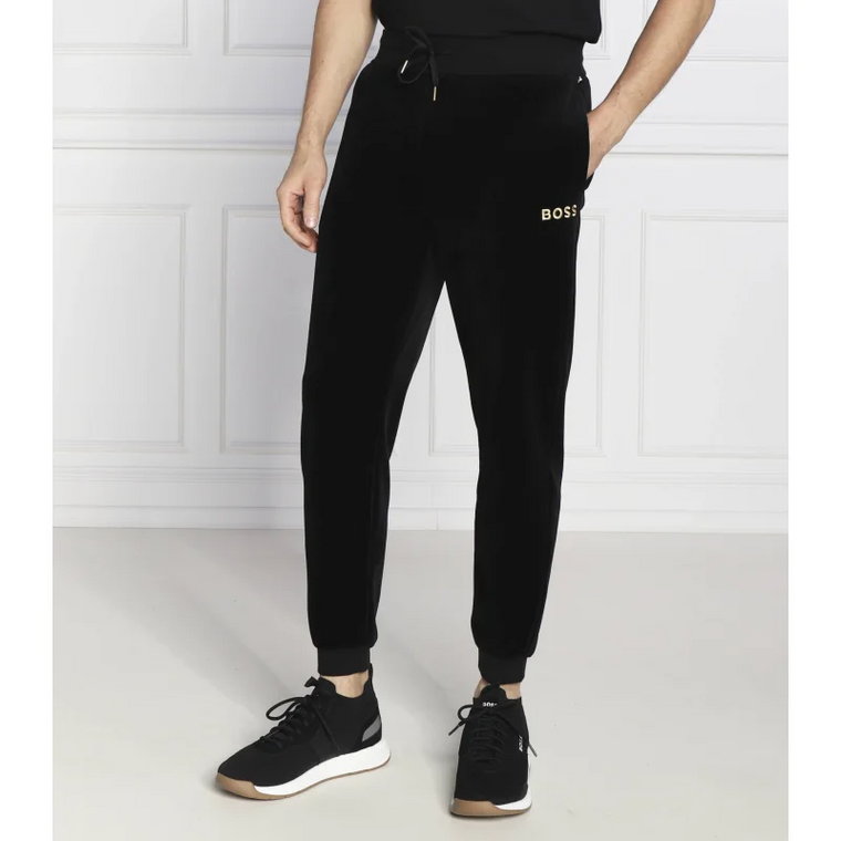 BOSS BLACK Spodnie dresowe Velour | Regular Fit