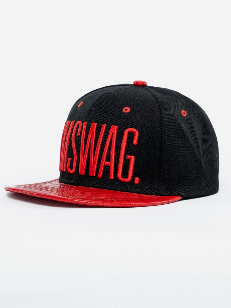 Czapka Z Daszkiem Snapback Czarno-Czerwona Royal Blue Slick I'm Swag