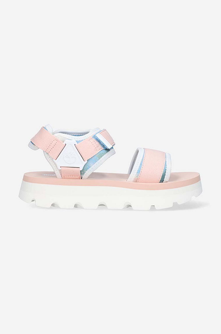 Timberland sandały Euro Swift Sandal damskie kolor różowy na platformie A2KTG-PINK