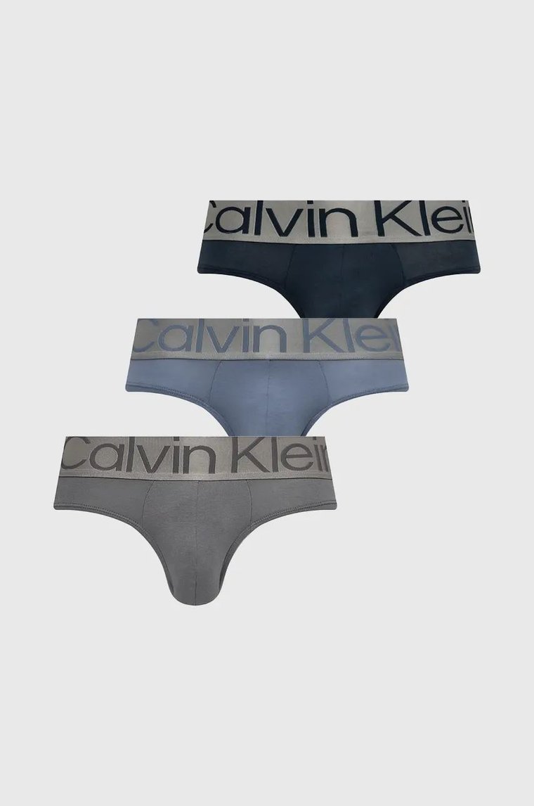 Calvin Klein Underwear slipy 3-pack męskie kolor niebieski