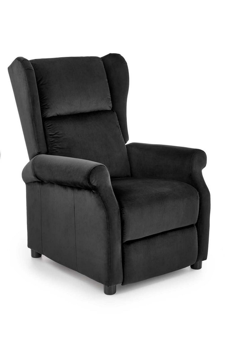 Fotel rozkładany recliner Nagu czarny