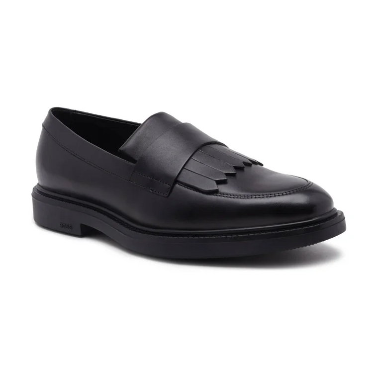 BOSS BLACK Skórzane loafersy Larry