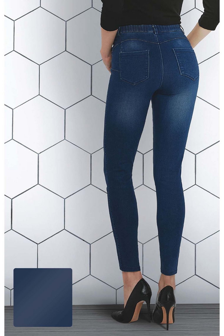 Damskie legginsy ciemny jeans Gatta